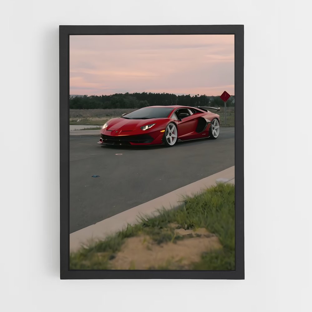 Poster L'Aventador Éblouissant – affiche Lamborghini (vue 2)